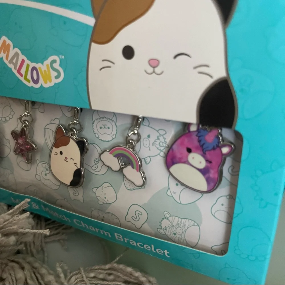 Squishmallows Mix & Match Charm Bracelet Set NEW